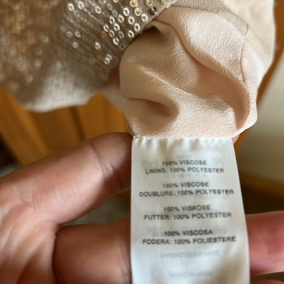 NWOT J. Crew Pale Pink Sequin Dress Size 2 - Picture 6 of 6